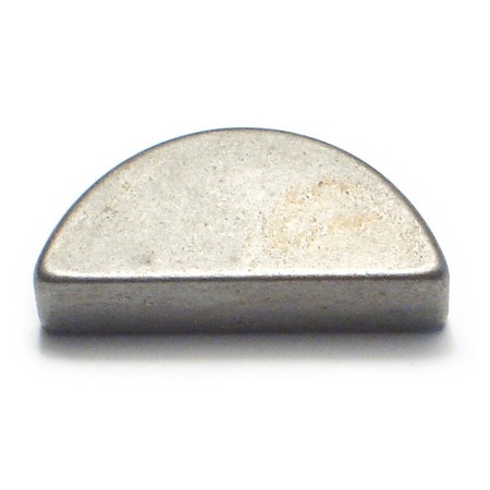 MIDWEST FASTENER Woodruff Key, 10 x 13 mm Key Size, Steel Zinc, 3 PK 32346
